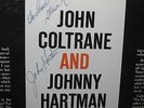 JOHN COLTRANE and JOHNNY HARTMAN Lp  SIGNED Excellent