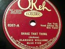 Electric OKeh 8267 Clarence Williams' Blue Five-Shake That Thing (E+) NYC