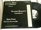 LUCIANO BERIO JOHN CAGE E E Cummings CATHY BERBERIAN Bussotti LP