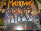 MANOWAR - FIGHTING THE WORLD - LP - NEAR MINT - Inner sleeve, lyrics.