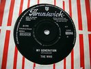 THE WHO - MY GENERATION/SHOUT AND SHIMMY, 7
