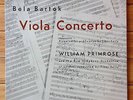 William Primrose - Bartok: Viola Concerto - Bartok Records LP,  BR 309