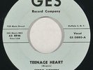 JERRY MEYERS + GROUP “Teenage Heart” rare doo wop 45 on GES nm SUPERB HEAR