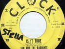 JAN & THE RADIANTS Doo Wop 45 Is It True Now Is The Hour ORIG on CLOCK #BB2057