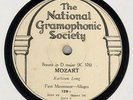 NGS ELECTRIC SET- KATHLEEN LONG PLAYS MOZART PIANO SONATA IN D MAJOR  (1929)