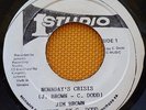 JIM BROWN single 'Nowadays Crisis' from 1985 MADE IN JAMAICA reggae STUDIO ONE