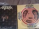 Anthrax Among The Living Promo & State of Euphoria original LP Metallica Slayer