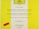 LUDWIG HOELSCHER DEMUS BRAHMS CELLO SONATAS DGG ED.1 RED STEREO SLPM 138012 NM