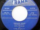RITA DELMAR 45 Teenage heart RAMA pop VG++  #143