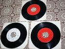 3 CALYPSO TRINIDAD  SOCA 45 rpm Records  : SYNCONA Steel band