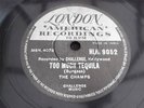 THE CHAMPS TOO MUCH TEQUILA LONDON RECORDS RARE INDIAN 78 HLH.9052