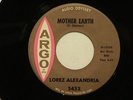 LOREZ ALEXANDRIA Mother Earth ARGO M-  hear soundclip