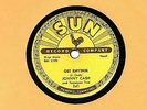 CLASSIC JOHNNY CASH SUN  DOUBLE-SIDER 78  GET RHYTHM / I WALK THE LINE  #241 EX-