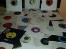 Three boxes of records