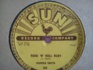 78 RPM WARREN SMITH-ROCK'N'ROLL RUBY/I'D RATHER BE SAFE THAN SORRY
