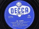 VERY RARE BRENDA LEE 78 I'M SORRY / THAT'S ALL YOU GOTTA DO S.A. DECCA FM6768 EX