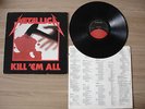 Metallica LP - Kill Em All 1988 ORG Elektra 12 Tracks Canada + Insert  Slayer