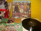 THE BEATLES SGT PEPPER VINYL STEREO ALBUM LP W INSERT FRENCH 2ND PRESSING EX/EX