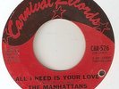 THE MANHATTANS All I Need Is Your Love CARNIVAL  NORTHERN SOUL 45