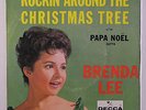 BRENDA LEE: Rockin' Around The Christmas Tree / Papa Noel 45 (PS wish 1