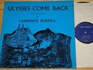 LAWRENCE DURRELL ULYSSES BELLE GONZALEZ JEFF CLYNE UK JAZZ POETRY LP 99 COPIES