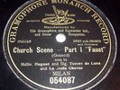 Huguet & Torres de Luna G&T GRAMOPHONE MONARCH ONE SIDED ETCHED Faust Gounod
