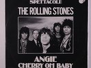 ROLLING STONES: Angie / Cherry Oh Baby 45 (Italy WLP promo-only single c. 1976,