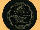 CARTER FAMILY Under the Weeping Willow on Victor 21074 Pre War Country 78 RPM E+