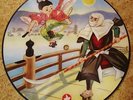 JAPAN VINTAGE 8inch PICTURE DISC SP 78rpm - USHIWAKAMARU  KANARIYA RECORD  K-27