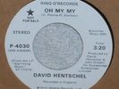 David Hentschel Oh My My Rare Ring O' Records 45 RPM Ringo Starr Beatles Related