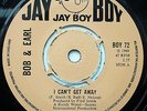 BOB & EARL (Bobby Garrett) - I Can't Get Away - JAY BOY - UK 45 - NORTHERN SOUL