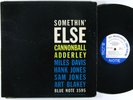 CANNONBALL ADDERLEY Somethin' Else LP on Blue Note 63rd DG mono