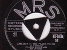 Charlie Binger + Quartet - Jamaica Is The Place To Go - MRS Ska/Calypso 45