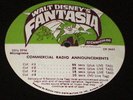 WALT DISNEY Fantasia RARE COMMERCIAL RADIO SPOTS ANNOUCEMENTS PROMO LP