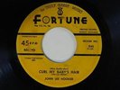 John Lee Hooker 45 Sadie Mae CURL MY BABY'S HAIR / 609 BOOGIE inst.  Fortune VG-