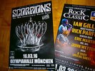 016 2x Concert Promo Poster SCORPIONS+IAN GILLAN Deep Purple+PARFITT Status Quo