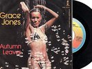 GRACE JONES disco 45 giri ITALY Autumn leaves + Anema e core STAMPA ITALIANA