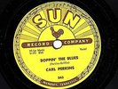 ORIGINAL CARL PERKINS 78  BOPPIN THE BLUES / ALL MAMA'S CHILDREN  US SUN #243 EX