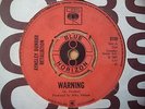 AYNSLEY DUNBAR RETALIATION : WARNING (BLUE HORIZON 3109) CBS, MIKE VERNON.