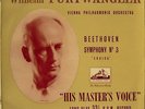 BEETHOVEN Symphony 3 EROICA FURTWANGLER VPO HMV ALP 1060 NM to M LP. TOP ITEM.