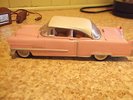 ELVIS PRESLEY-DIE CAST-1955 PINK CADILLAC-MUSIC BOX-LOVE ME TENDER-N/R BRADFORDX