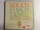 SZIGETI -6 SONATAS & PARTITAS - J S BACH - NM 3 LP BOX SET - VANGUARD BG 627/9