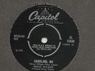 BRIAN WILSON  BEACH BOYS  UNIQUE  U. K.  45  CAROLINE NO