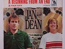 JAN & DEAN: A Beginning From An End / Folk City 45 (PS, v. sl cw sm tear @ open