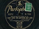 14pc78 -Jazz-Parlophone R753-Louis Armstrong & his Orchestra / Seger Ellis