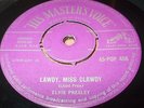 x2 Elvis Presley - Lawdy Miss Clawdy & Paralyzed. HMV 7