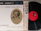 BEETHOVEN Violin Concerto In D JASCHA HEIFETZ Munch BSO RCA Red Seal SD 3S/1S