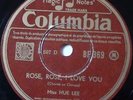 Hue Lee Rose, Rose, I Love You & Autumn Melody In Chinese Columbia BF 369, 78rpm