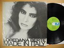 LOREDANA BERTE Mae In Italy LP 1981 orig Italy shrink EX  Andy Warhol art cover