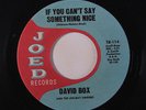 DAVID BOX: If You Can't Say Something Nice / Sweet Sweet Day 45 Oldies